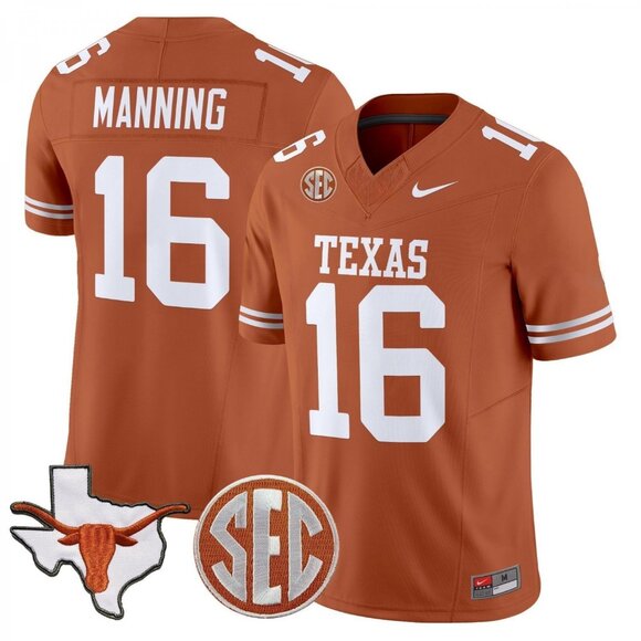 Other - Mens Youths Optional Item For Arch Manning Stitched Orange Jersey Vapor